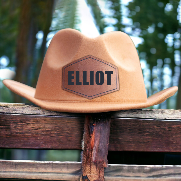 Personalized Leather Patch Cowboy Hat for Comfort & Unique | CWBeach91