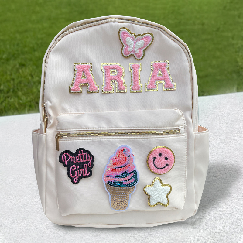 Personalized Hand Patch Kids Funny Backpack