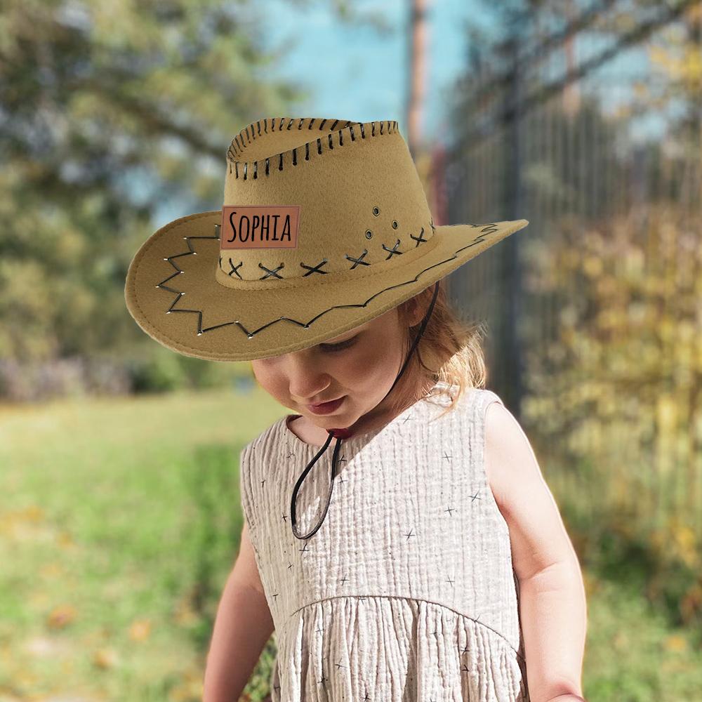 Personalized Leather Patch Cowboy Hat for Comfort & Unique | CWBeach102