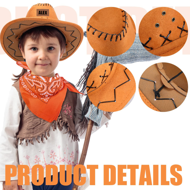 Personalized Leather Patch Cowboy Hat for Comfort & Unique | CWBeach102