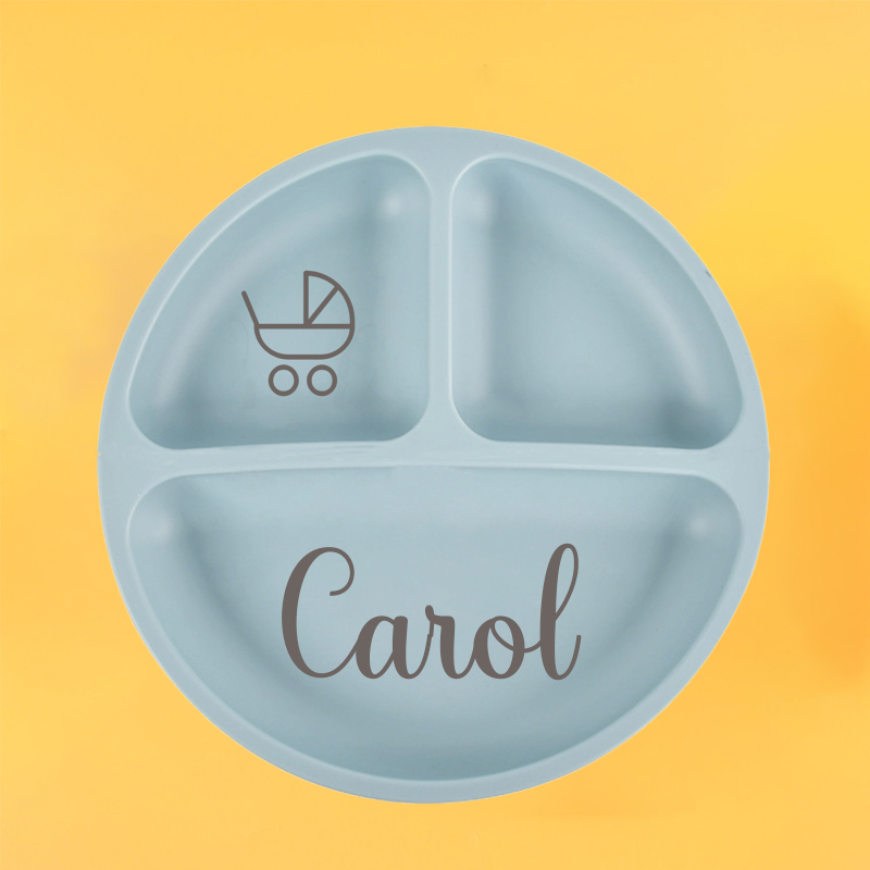 Personalised Baby Food Grade Color Dinner Plates  | CWBaby68