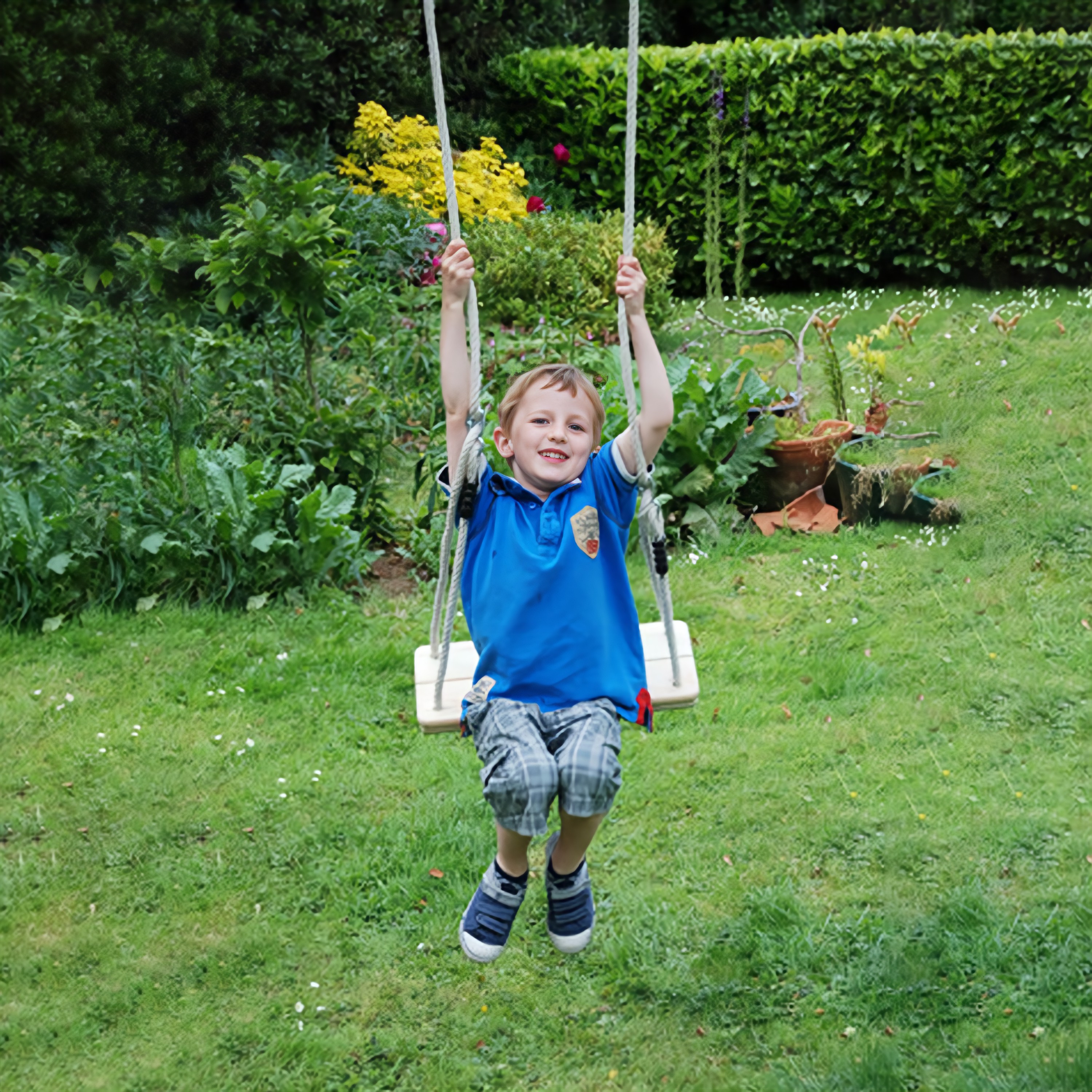 Personalized Kid's Wooden Garden Swing | CWToy50