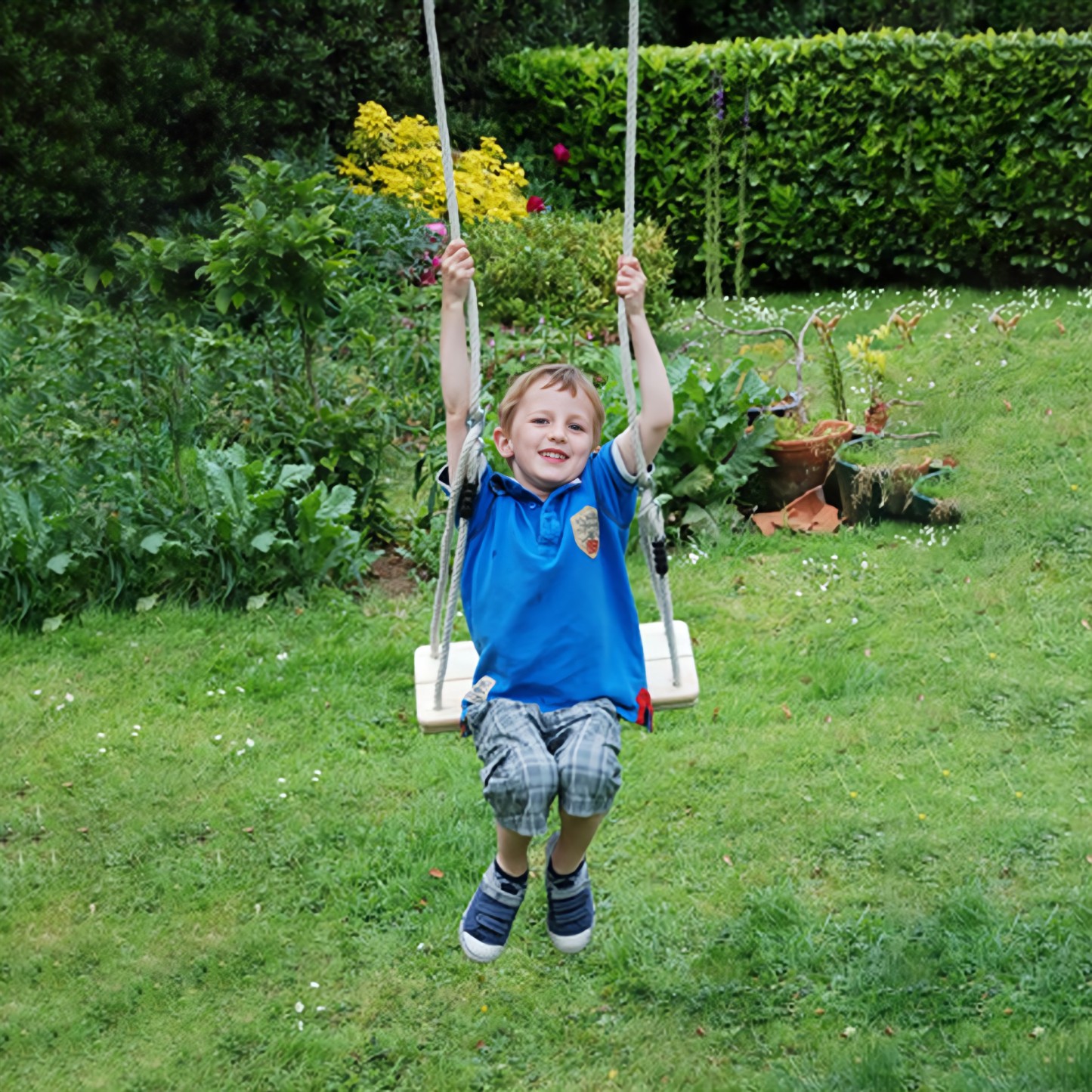 Personalized Kid's Wooden Garden Swing | CWToy50