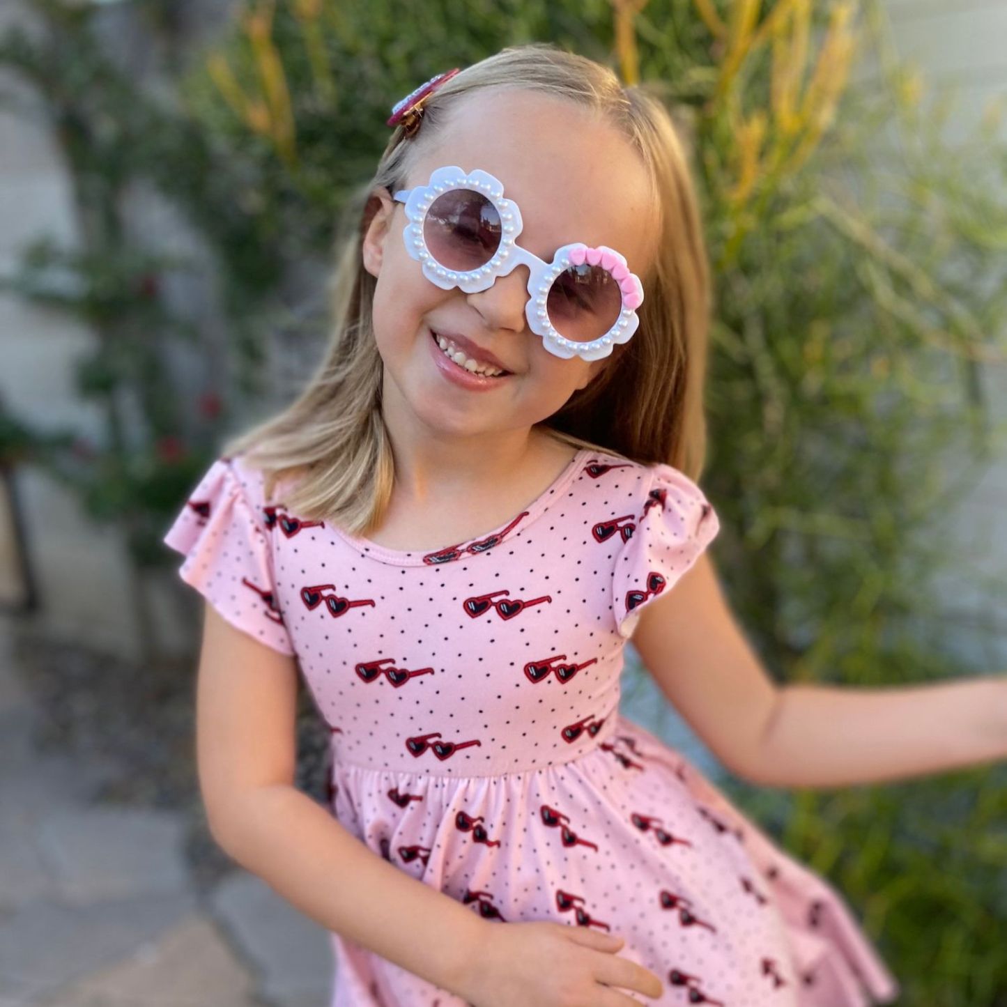 Personalized Colorful Flower Sunglasses For Kids | CWBeach117