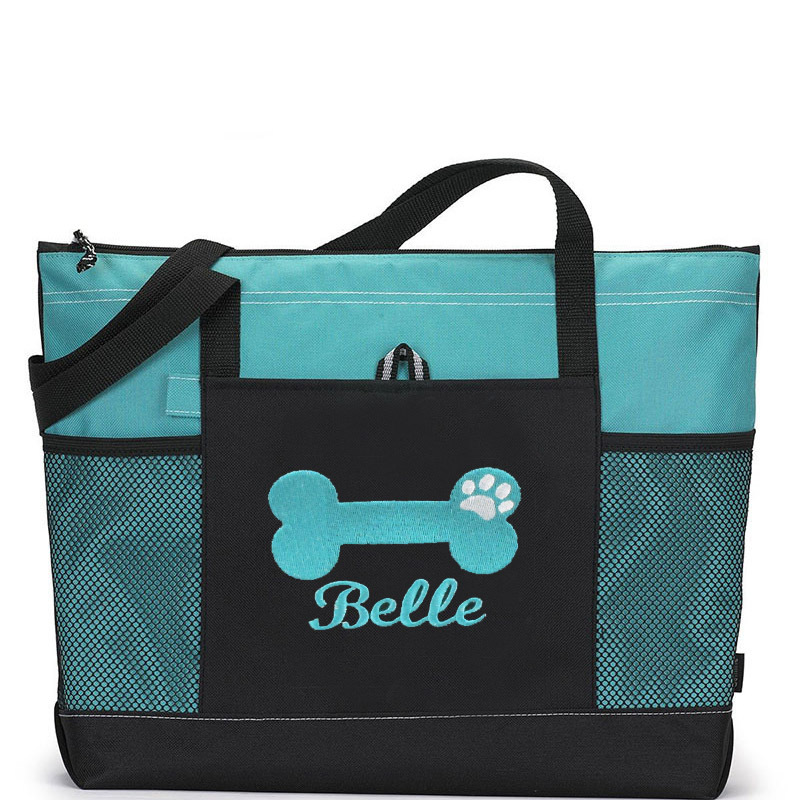 Personalized Dog Bone Color Tote Bag | BKPet65
