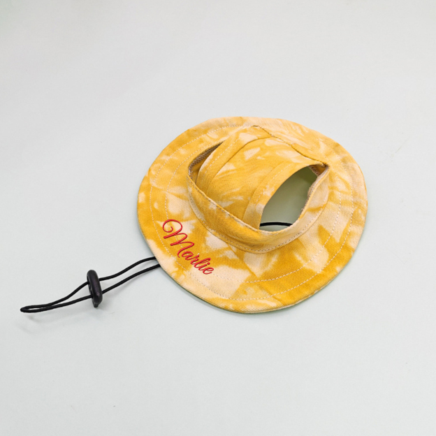 Personalized Embroidery Pet Sun Hat with Ear Holes | BKPet66