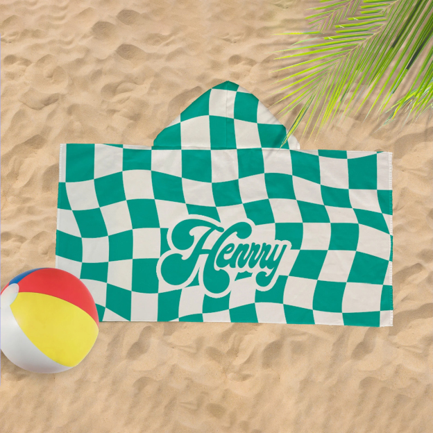Personalized Hooded Beach Towel for Summer & Beach | CWHTowel44