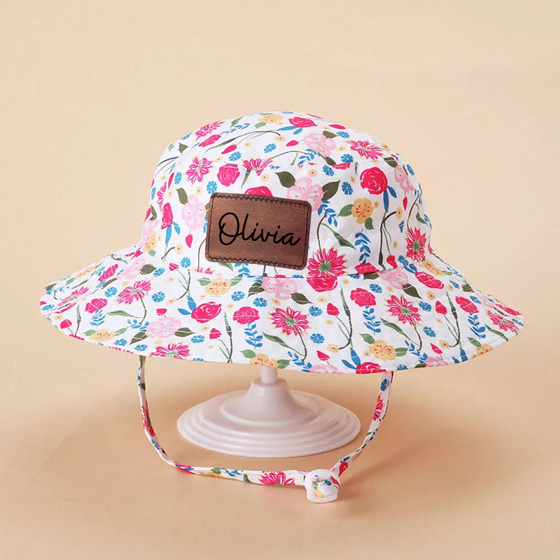 Personalized Leather Patch Bucket Hat for Comfort & Unique | CWBeach127