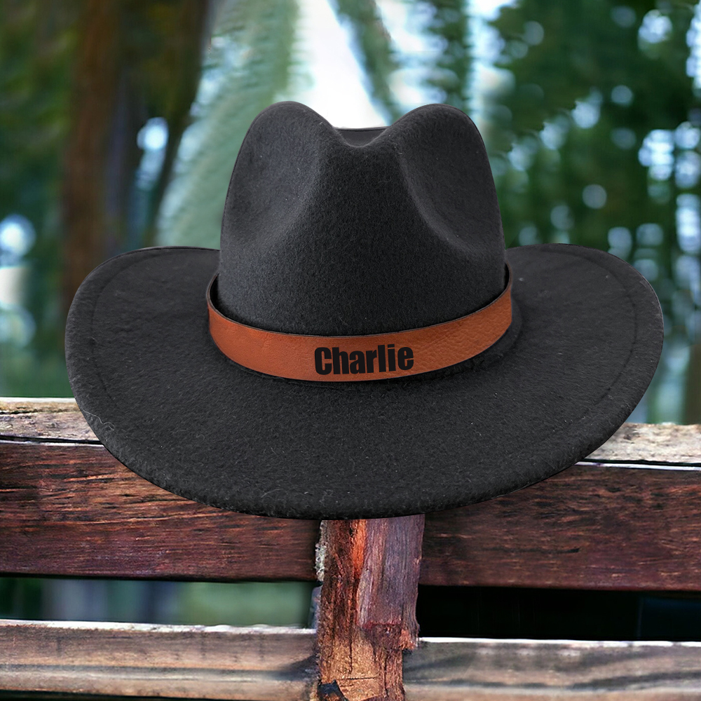 Personalized Leather Band Cowboy Hat for Comfort & Unique | CWBeach130