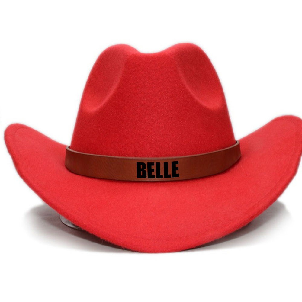 Personalized Leather Band Cowboy Hat for Comfort & Unique | CWBeach130