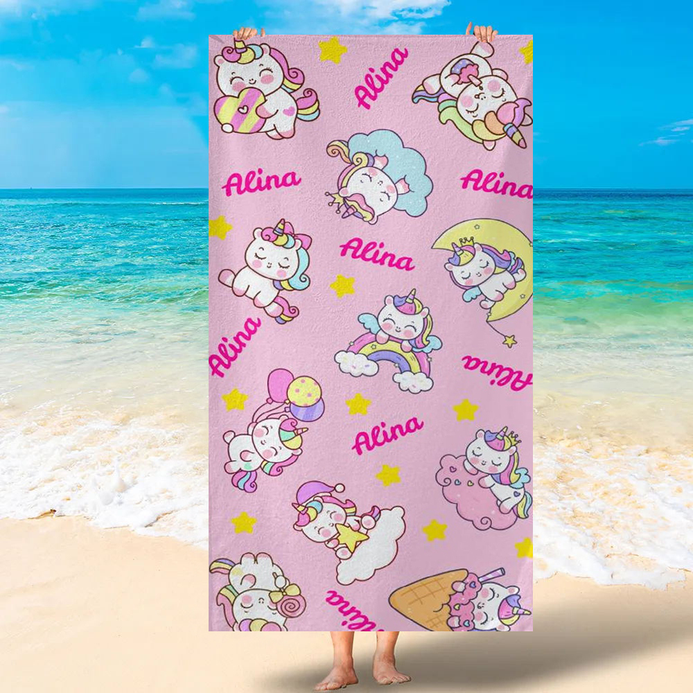Personalized Lovely Kid Towel for Summer & Beach | CWTowel119