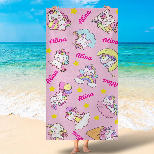 Personalized Lovely Kid Towel for Summer & Beach | CWTowel119
