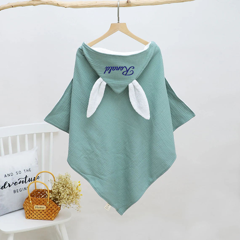 Personalized Embroidered Organic Cotton Cuddle Blanket | CWBaby75