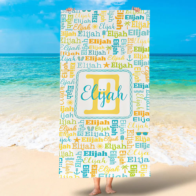 Personalized Lovely Kid Towel for Summer & Beach | CWTowel126
