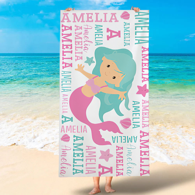 Personalized Lovely Kid Towel for Summer & Beach | CWTowel127