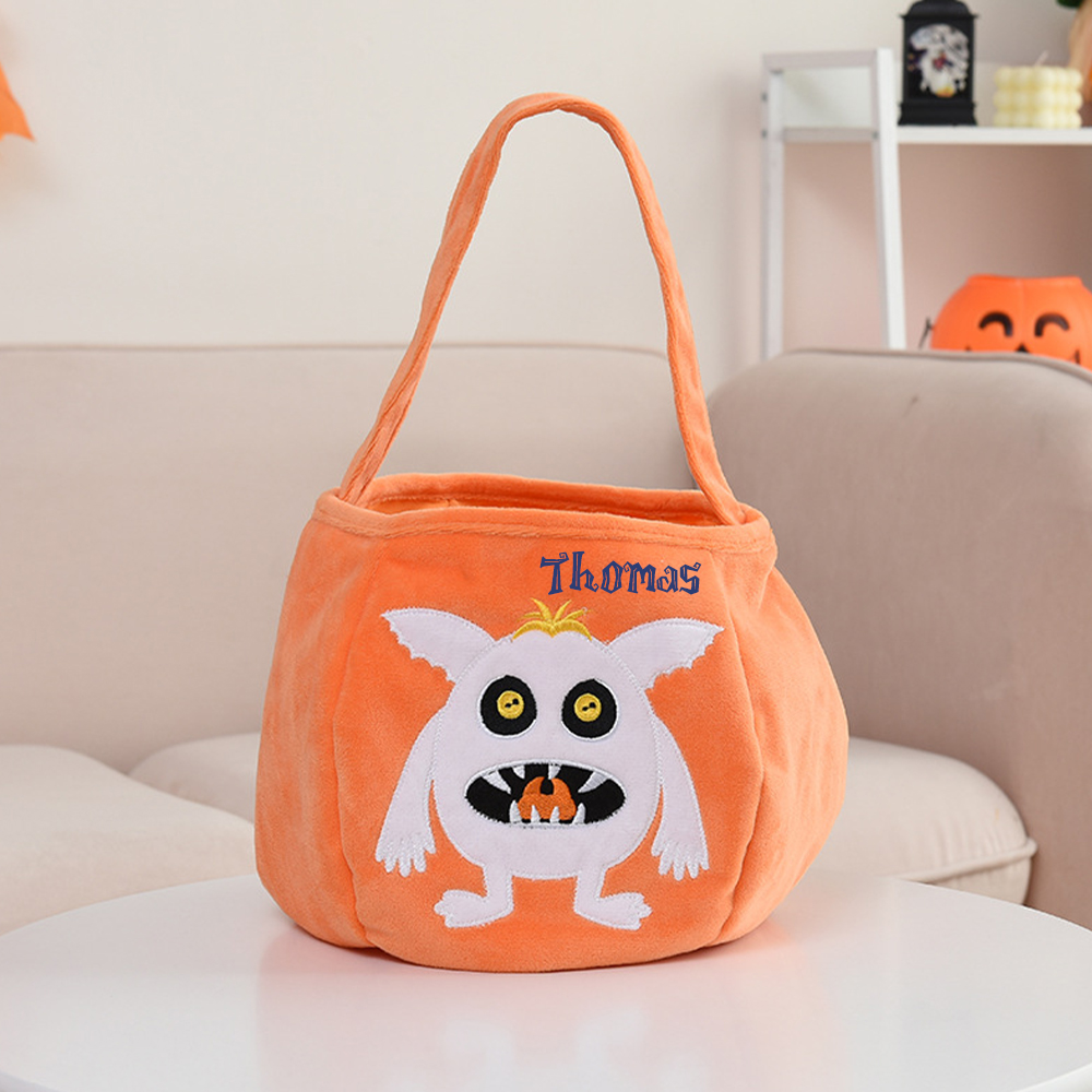 Personalized Embroidery Halloween Bucket | CWHalloween09