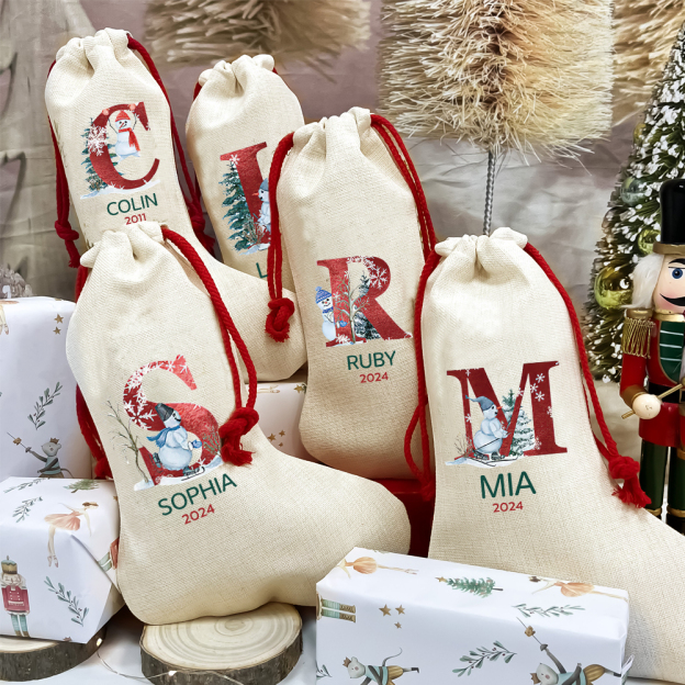 Personalized 30*40cm Christmas Santa Stocking | MCGift21