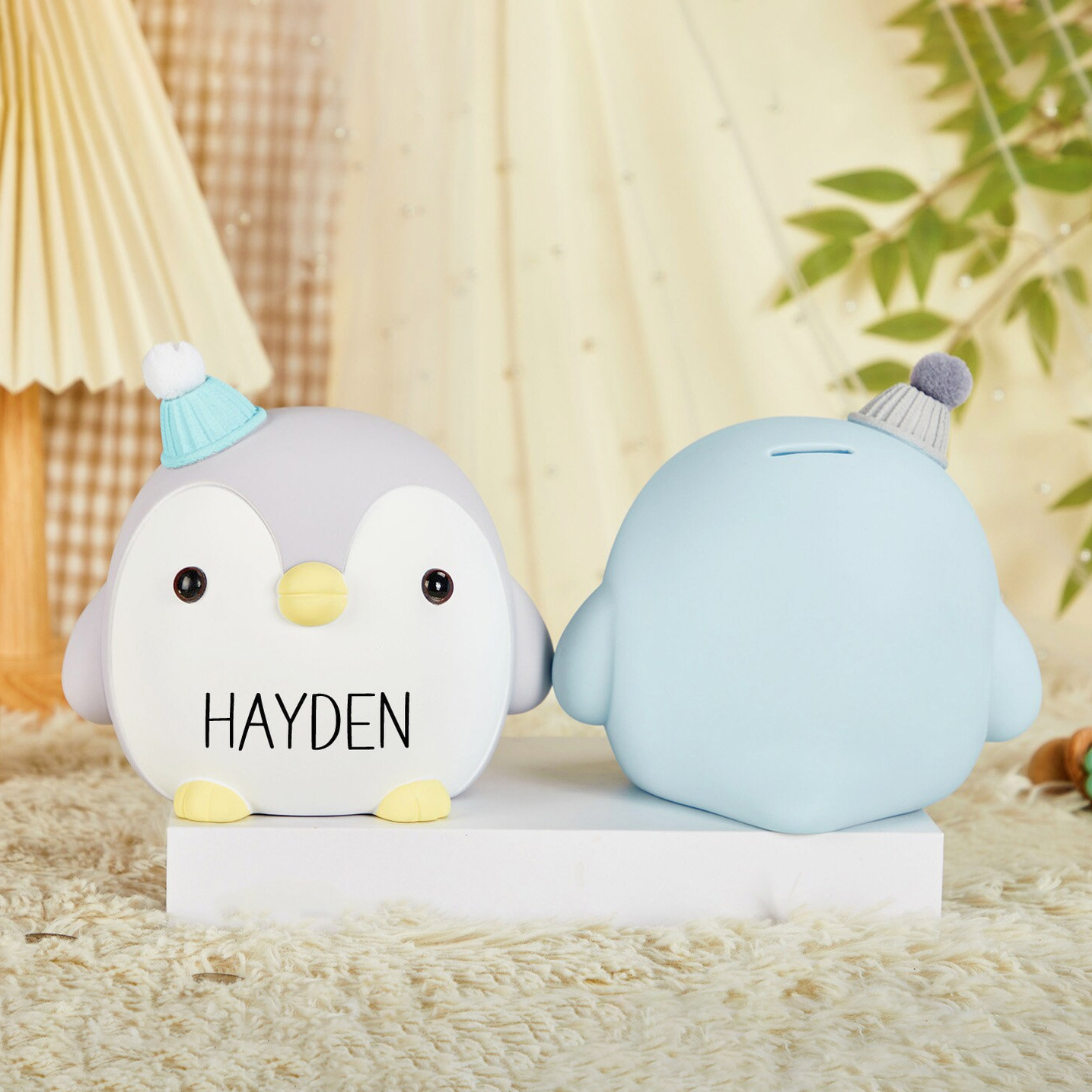 Personalized Kids Penguin Piggy Bank | CWToy68