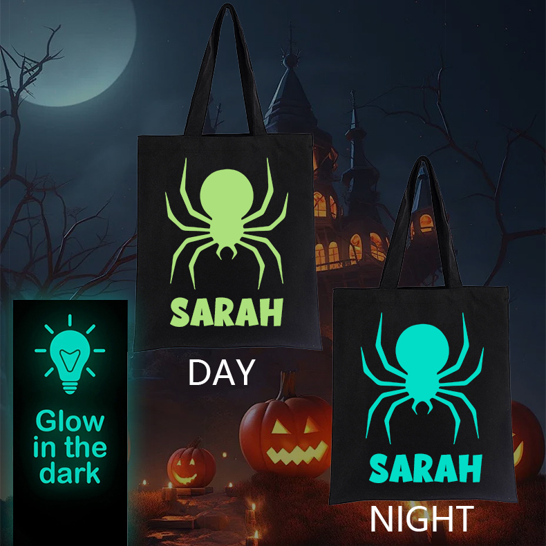 Personalized Glow In The Dark Halloween Treat Bag | MCGift32