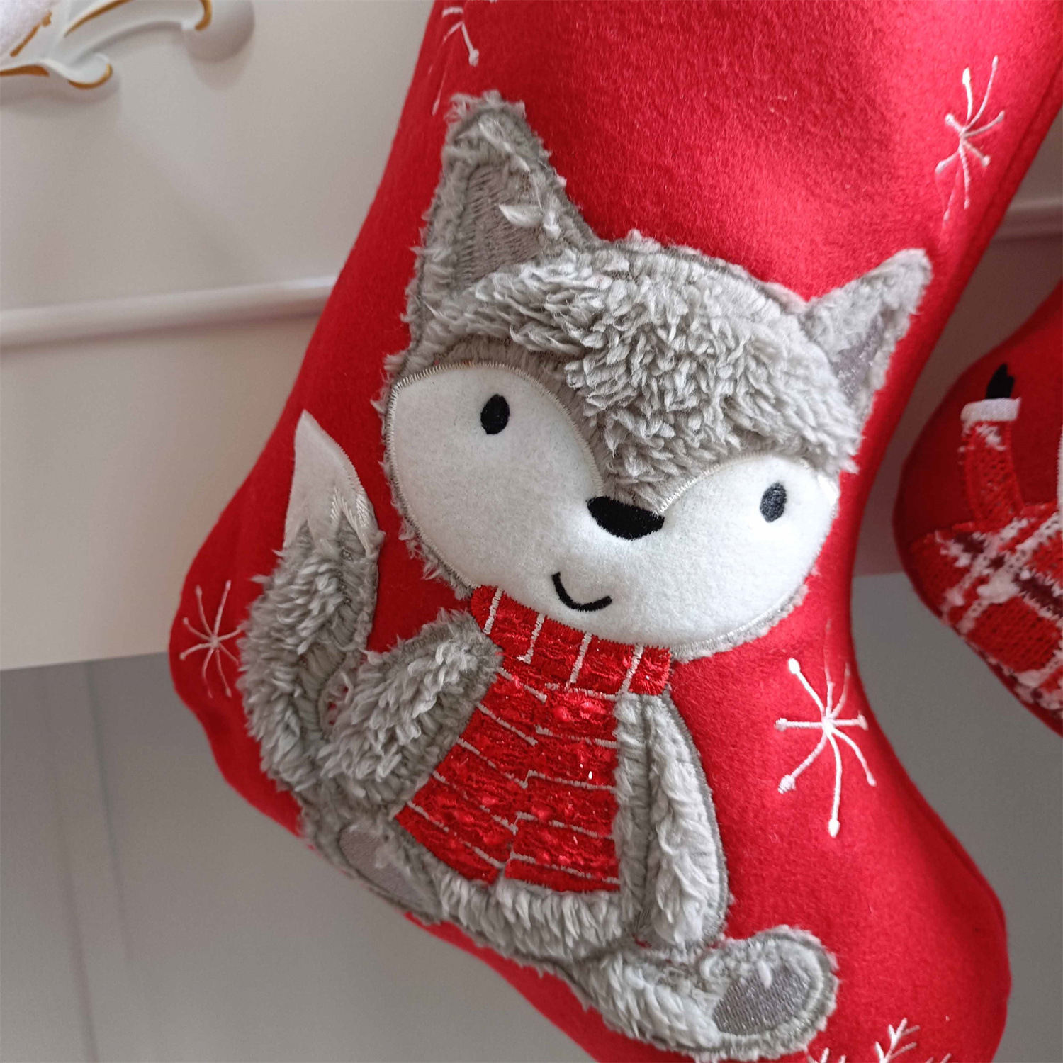 Personalized Embroidered Cute Pattern Christmas Stocking | MCGift39