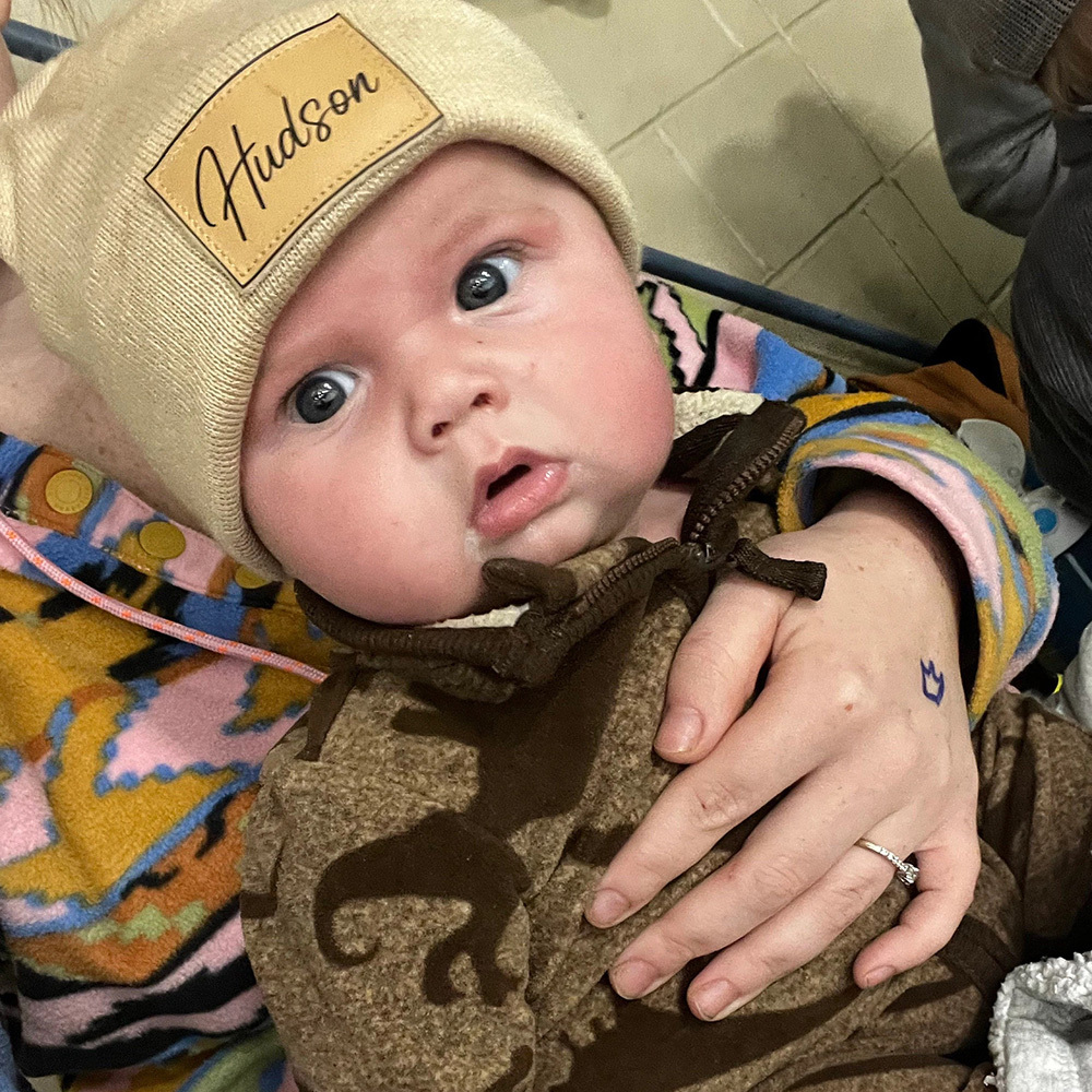 Personalized Leather Patch Beanie for Comfort & Unique | HSKid37