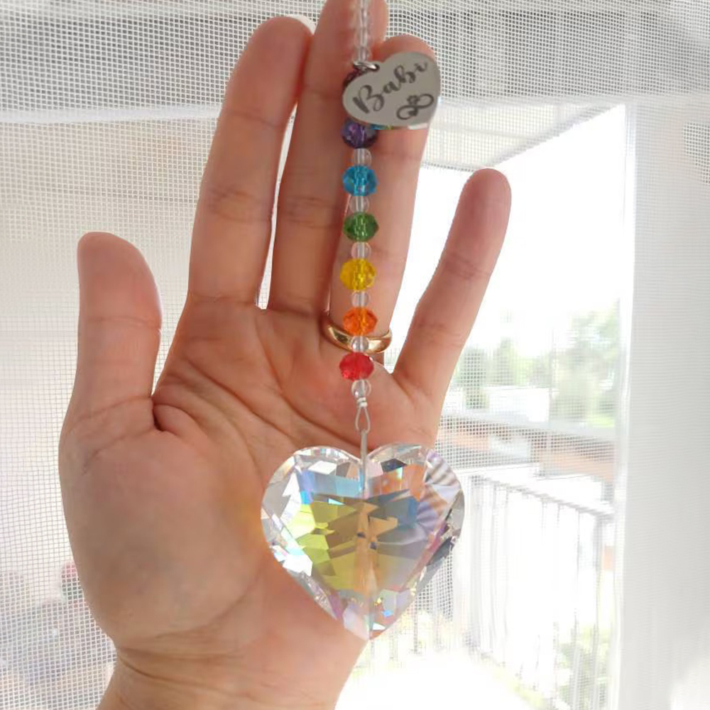 Personalized Pet Memorial Hanging Crystal Prism | BKPet86