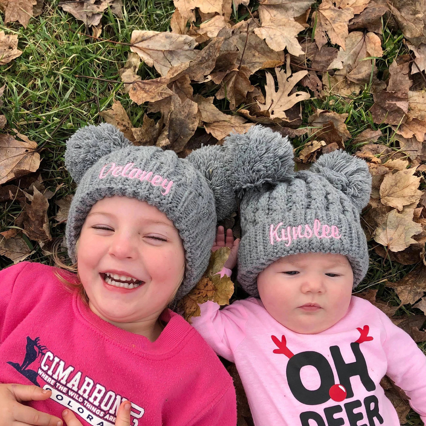 Personalized Embroidery Pom Pom Hat for Comfort & Unique | HSKid17
