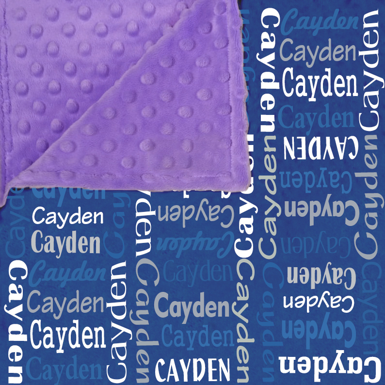 Personalized Double Layers Minkey Dimple Dot Warm Blanket | CWMinky01