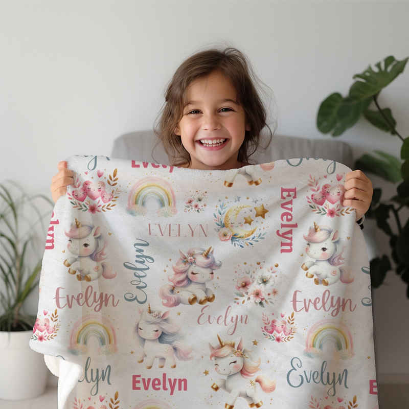 Personalized Lovely Kid Blanket for Comfort & Unique | BKKid137