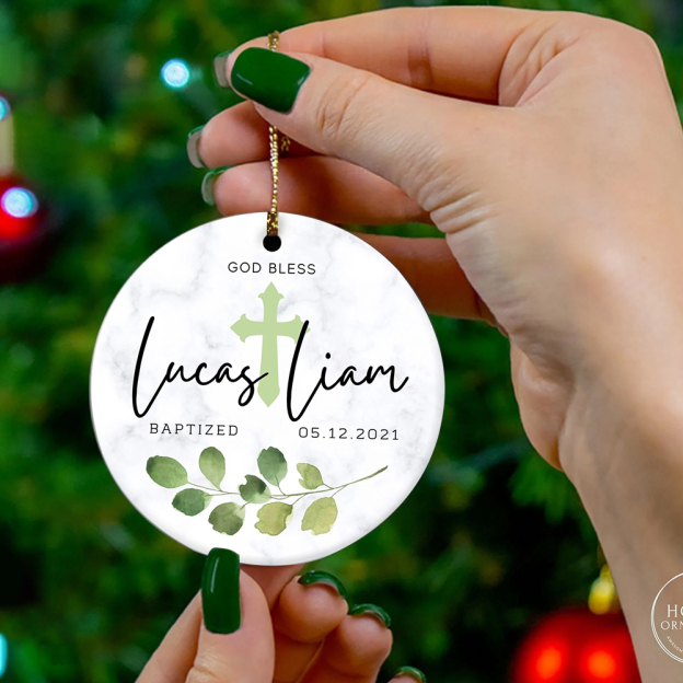 Personalized Baptism Ornaments Decoration | MCGift3604