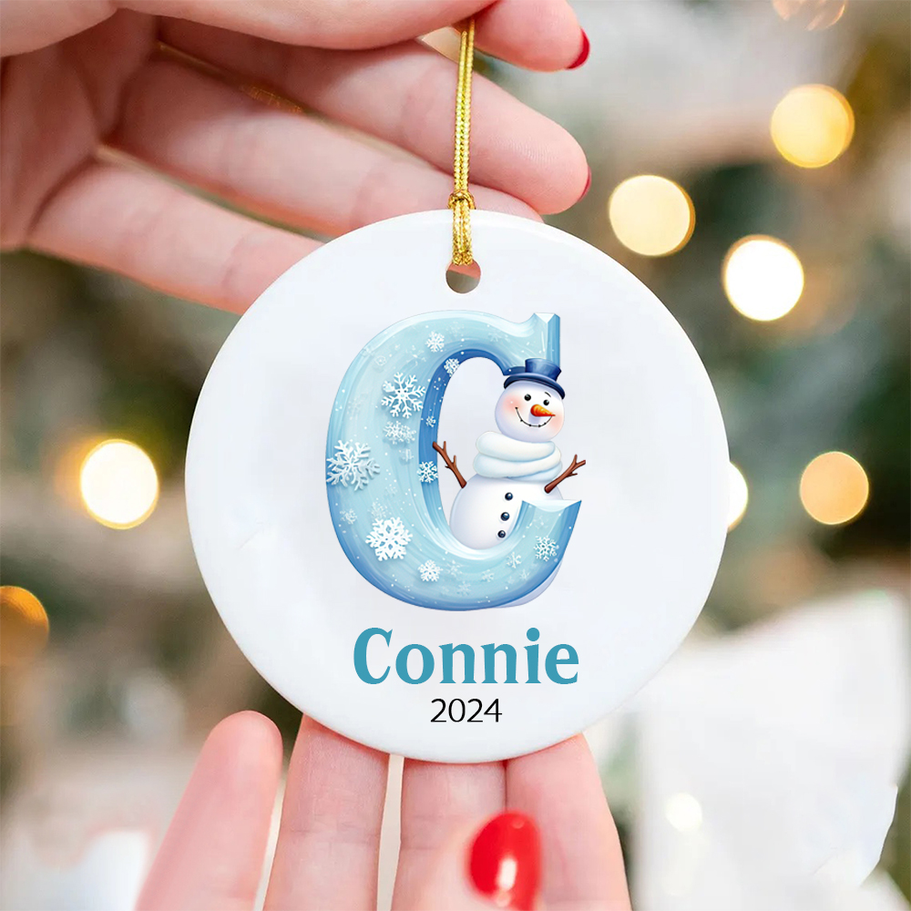 Personalized Christmas Monogram Ornaments Decoration | MCGift5708