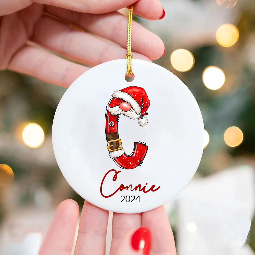 Personalized Christmas Monogram Ornaments Decoration | MCGift5710