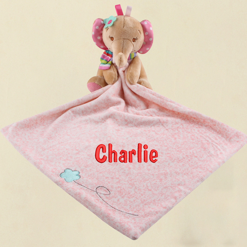 Personalized Baby Embroidery Comforter Sleep Toy | CWToy87