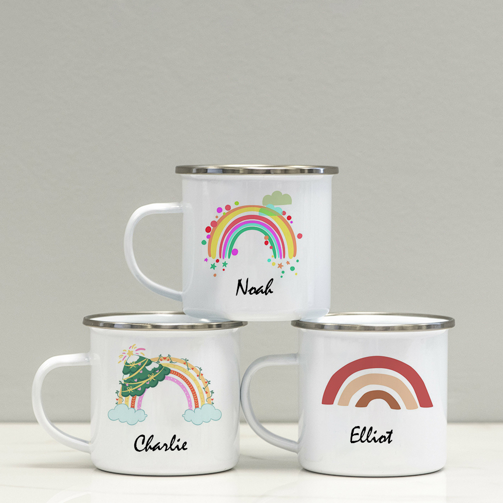 Personalised 12oz Rainbow Mugs for Kids  | KidMug01