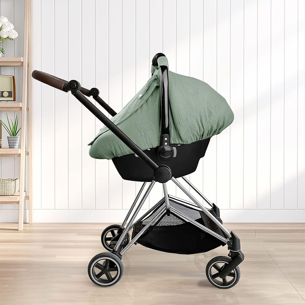 PersonalizedMuslin Car Seat Covers for Babies | CWBaby62