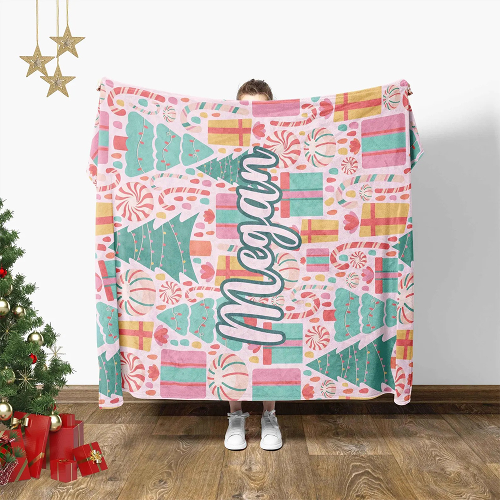Personalized Merry Christmas Blanket for Comfort & Unique | BKMC15