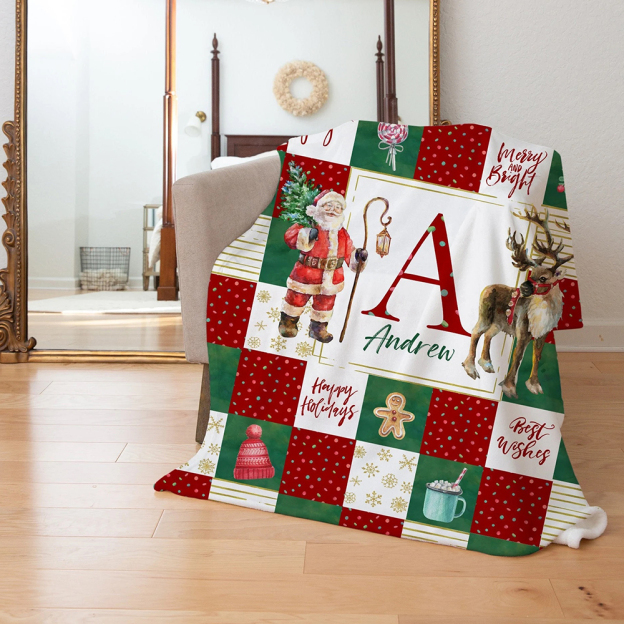 Personalized Merry Christmas Blanket for Comfort & Unique | BKMC21