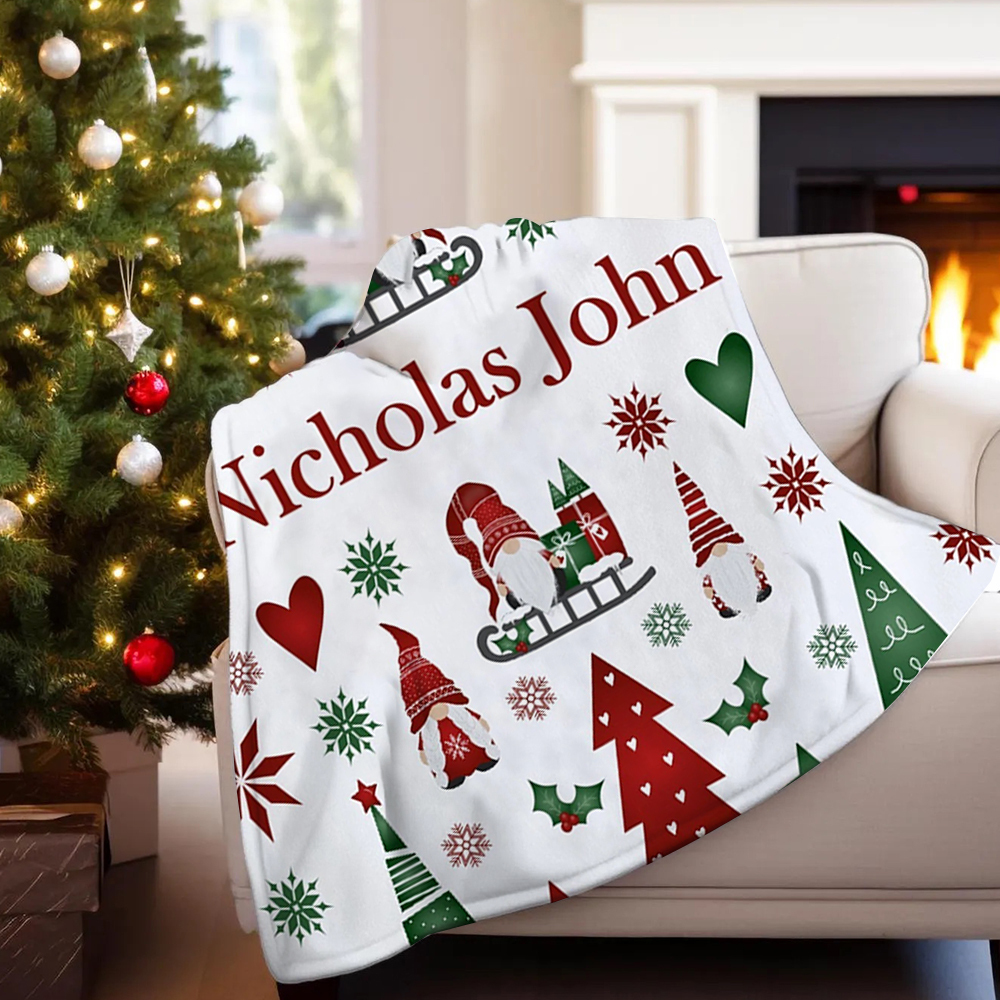 Personalized Merry Christmas Blanket for Comfort & Unique | BKMC30