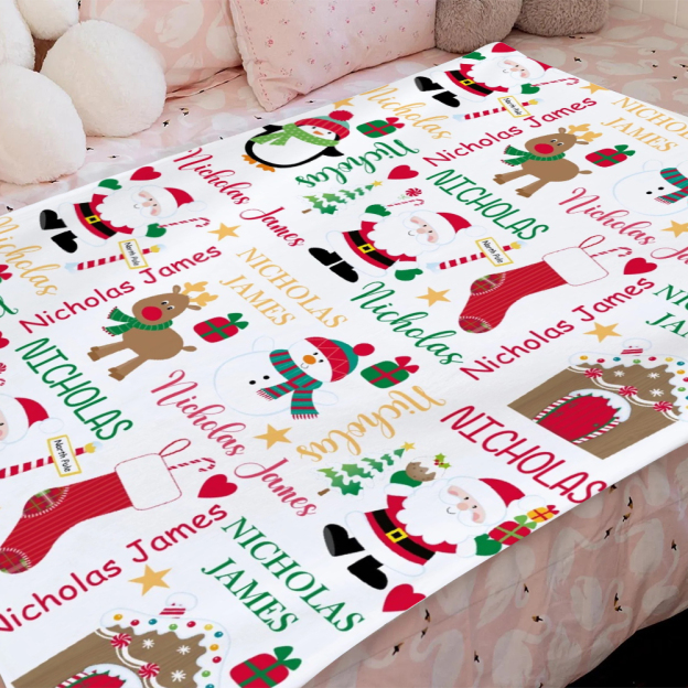 Personalized Merry Christmas Blanket for Comfort & Unique | BKMC32