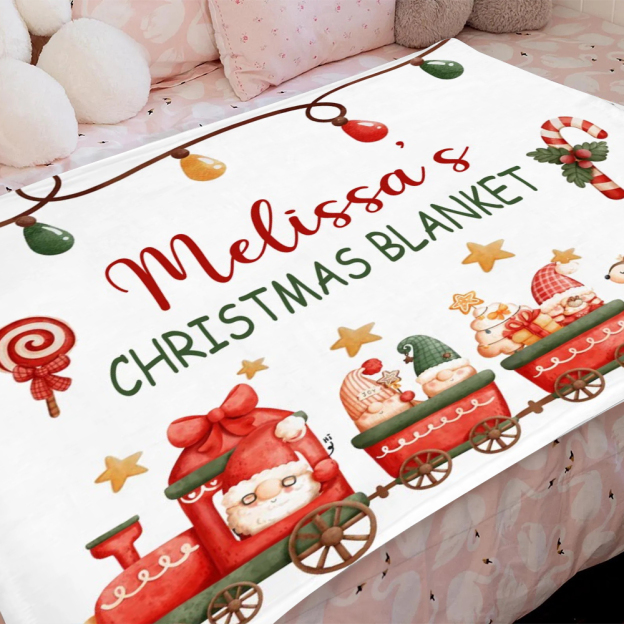 Personalized Merry Christmas Blanket for Comfort & Unique | BKMC33