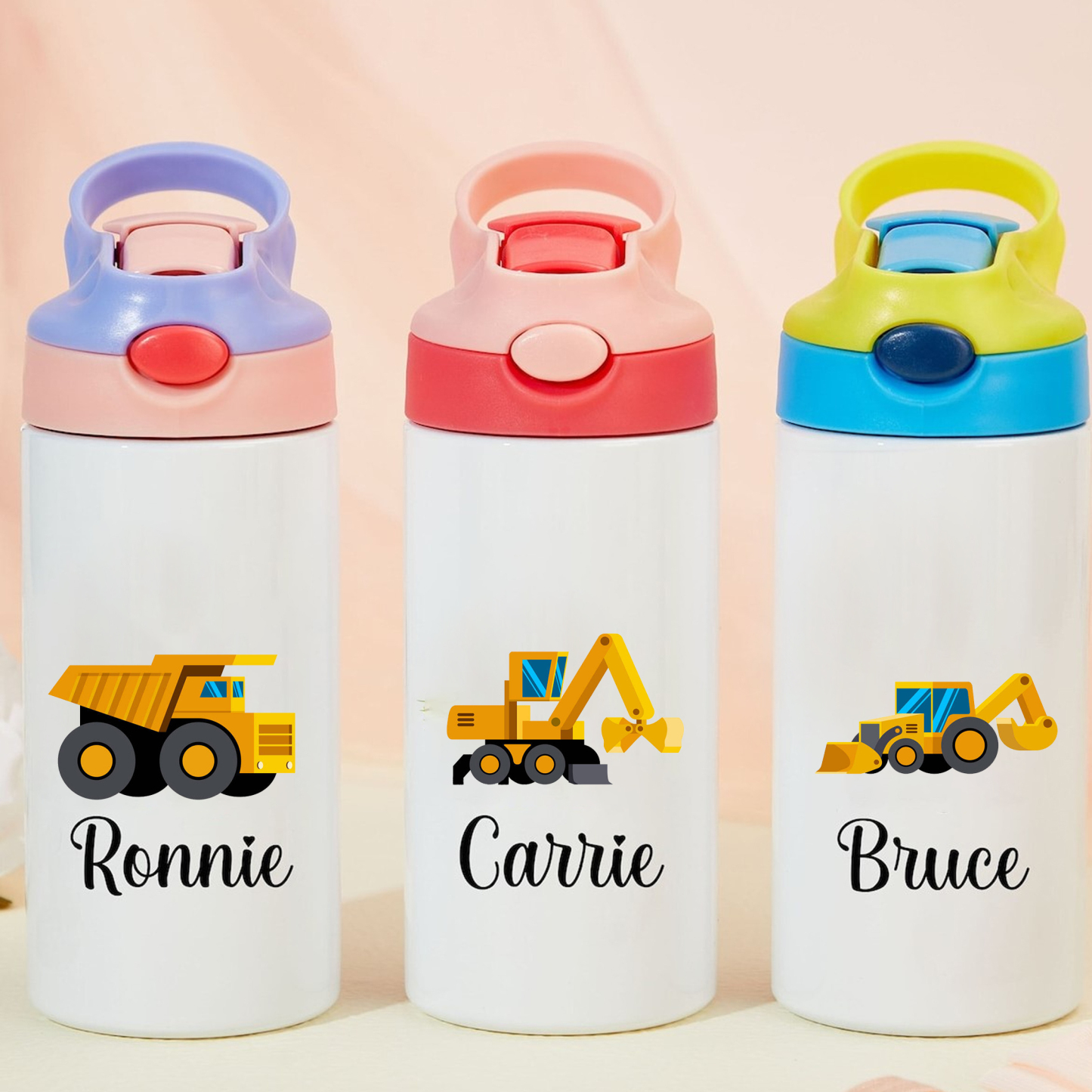 Personalised BPA Free 12oz Truck Water Bottles | YouBottle43