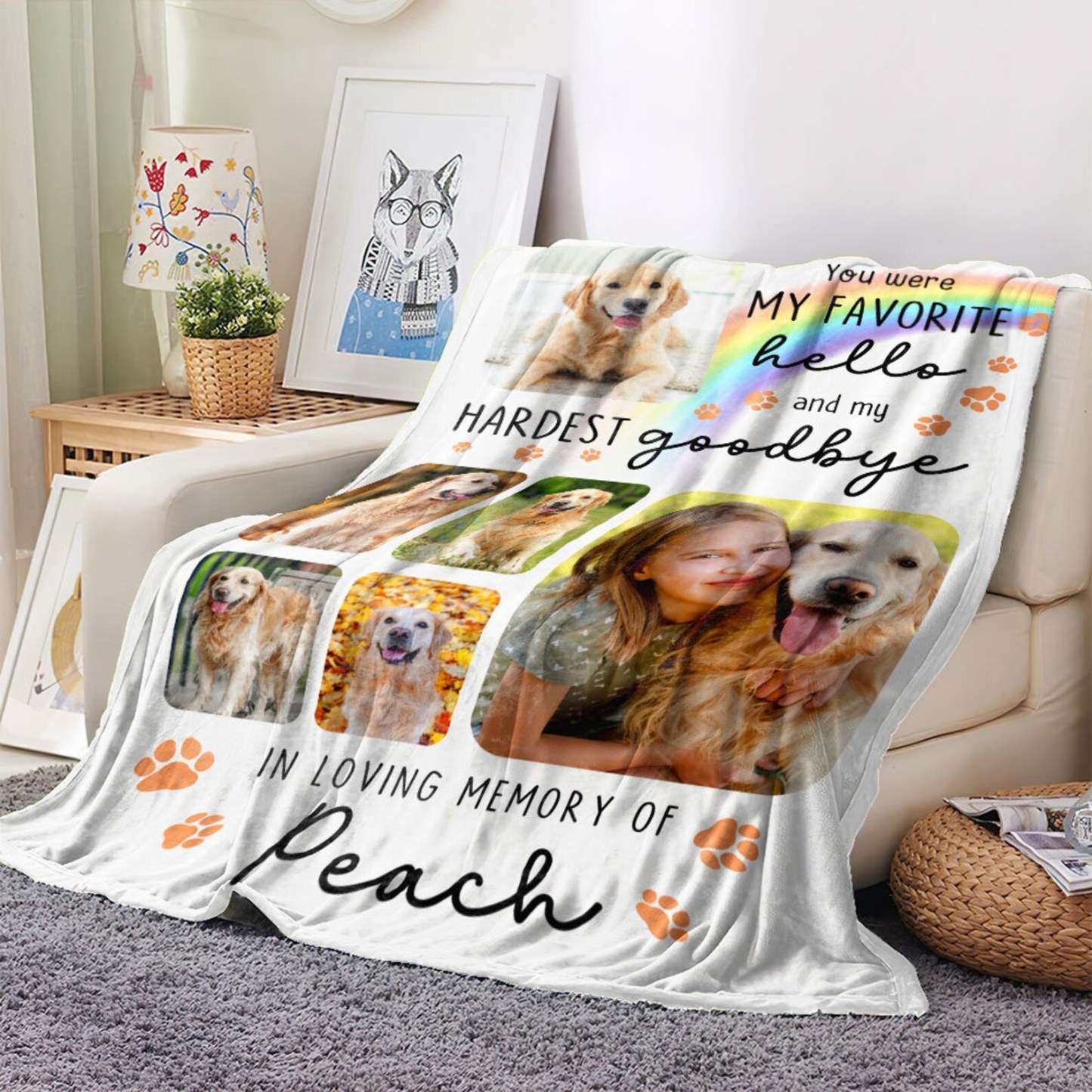 Personalized Lovely Pet Blanket for Comfort & Unique | BKPet105
