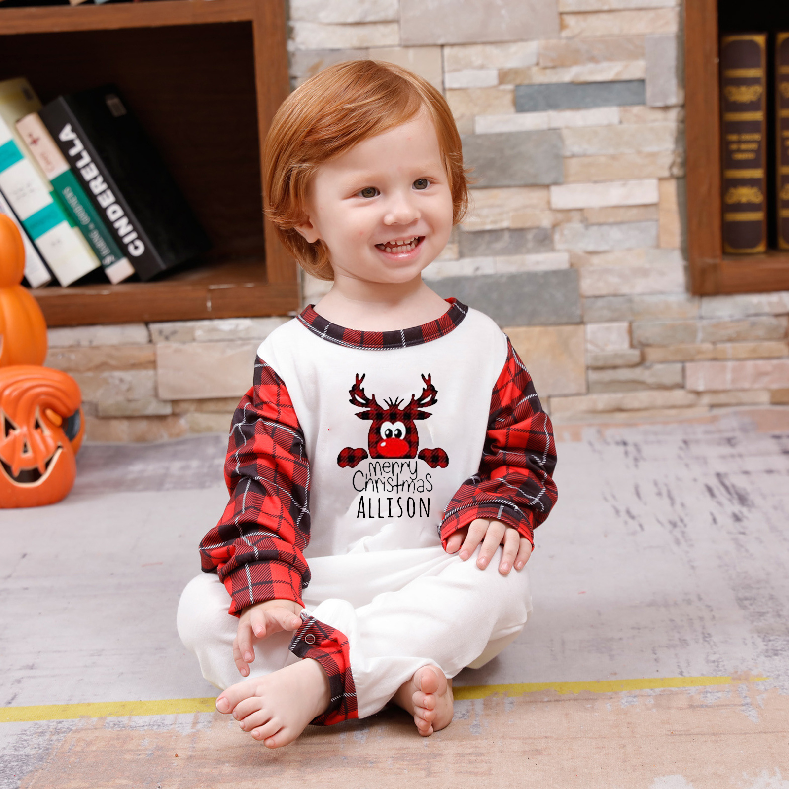 Personalized Matching Family Christmas Pajamas Set | CWFamily09
