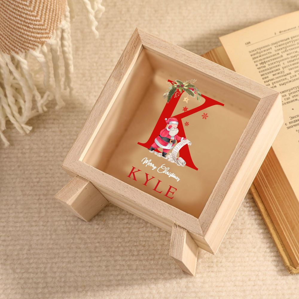 Personalized Kids Initial & Name Christmas Piggy Bank | CWToy98