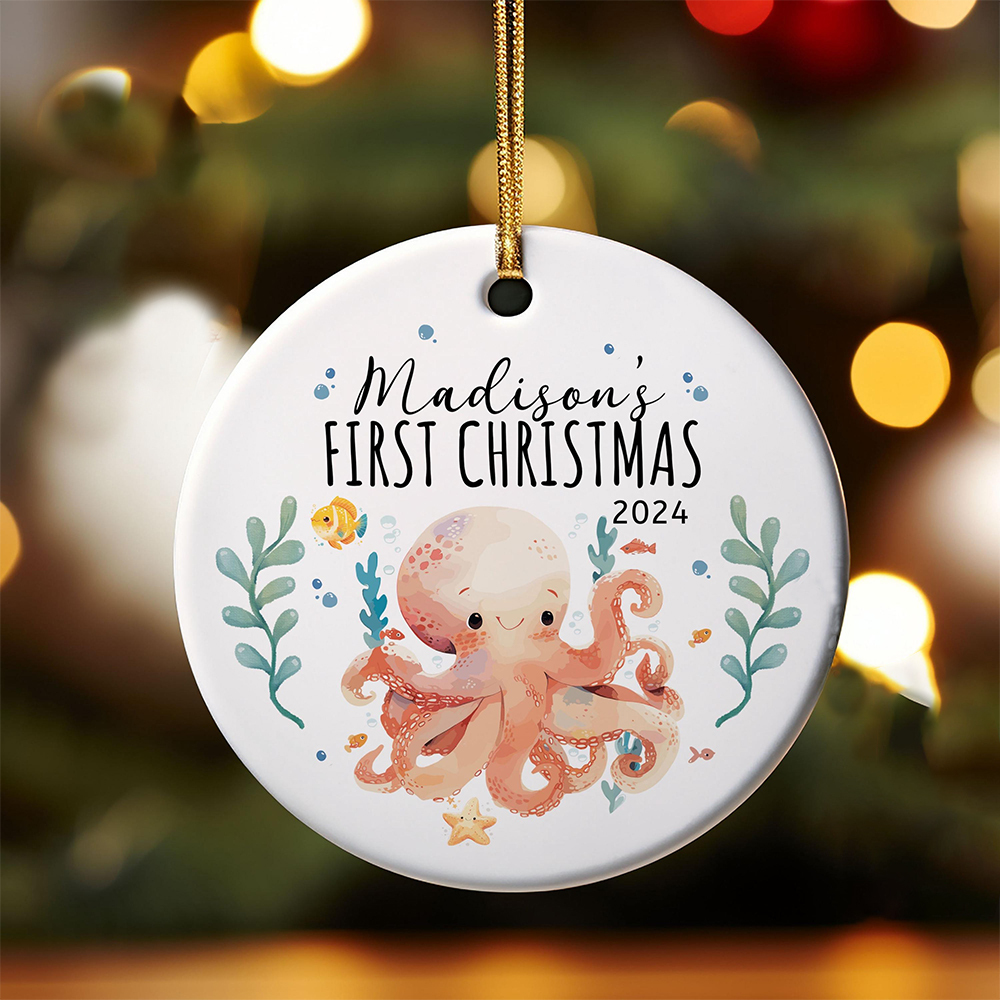 Personalized Cute Marine Animal Christmas Ornaments Decoration | MCGift5723
