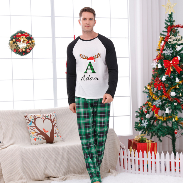 Personalized Matching Family Christmas Pajamas Set | CWFamily0501