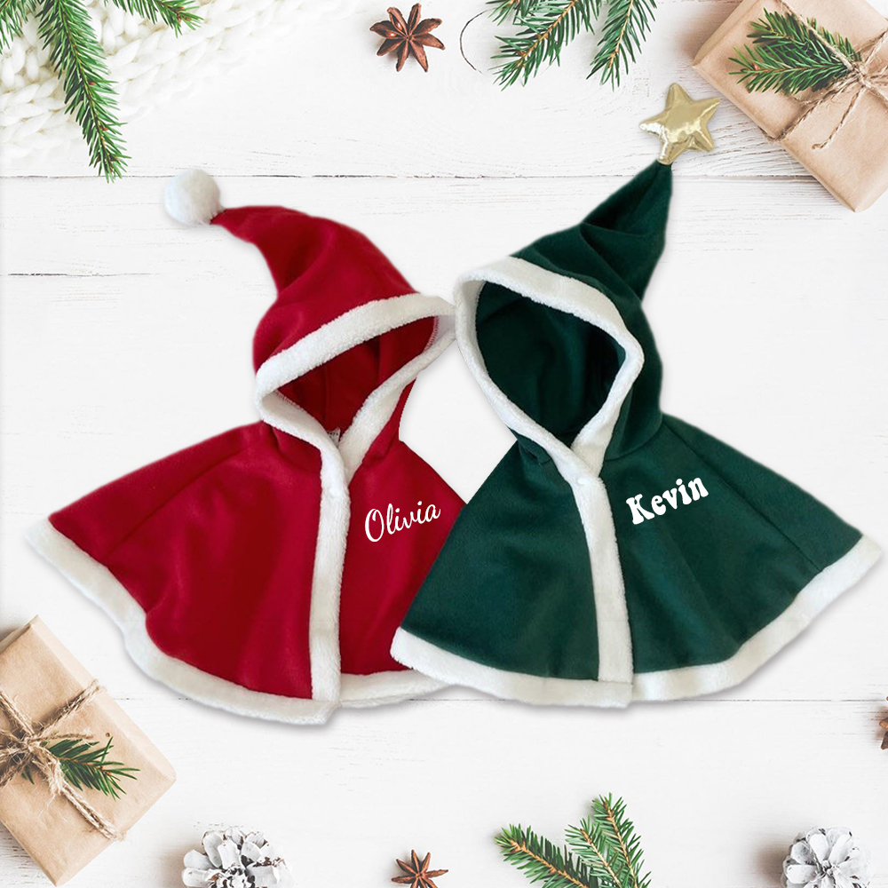 Personalized Warm Baby Christmas Cloak | MCGift104