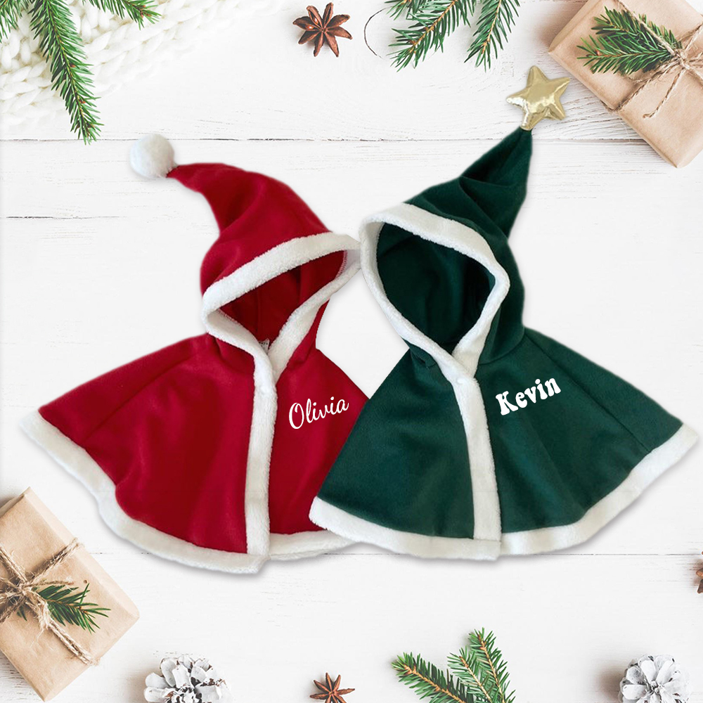 Personalized Warm Baby Christmas Cloak | MCGift104