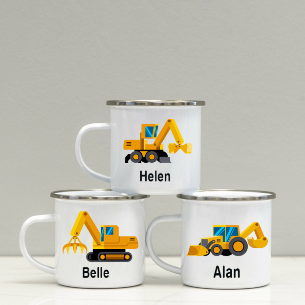 Personalised 12oz Truck Mugs for Kids  | KidMug02