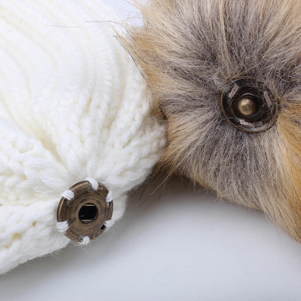 Personalized Embroidery Kid Pom Pom Hat With Scarf | HSKid48